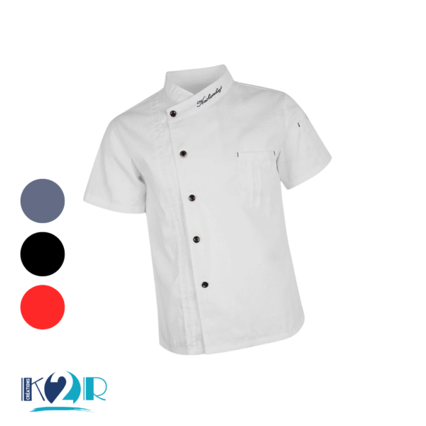 1 Blouse de Cuisine Manches Courtes