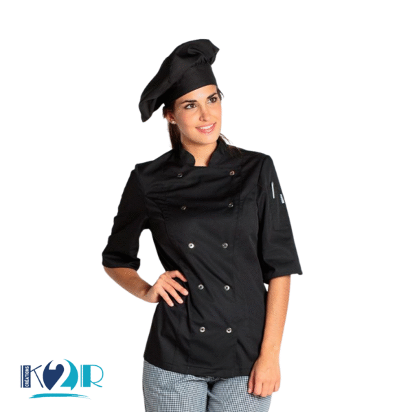 2 Blouse de Cuisine Manches Courtes