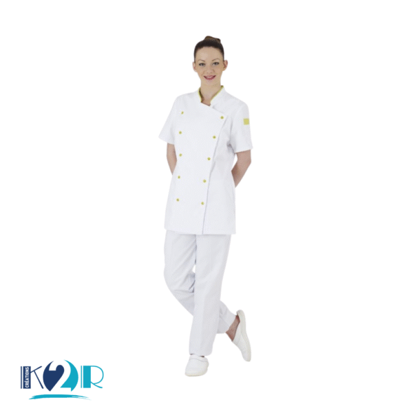 3 Blouse de Cuisine Manches Courtes